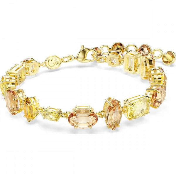 Swarovski Gema Mixed Cut Stones Gold Tone Bracelet