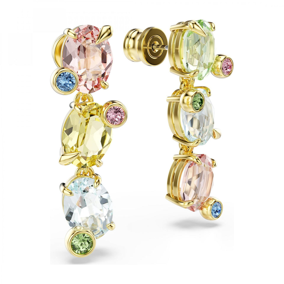 Swarovski Gema Multicoloured Stone Drop Earrings