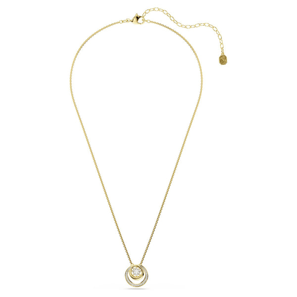 Swarovski Hyperbola Gold Tone Circles Necklace