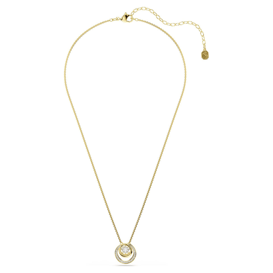 Swarovski Hyperbola Gold Tone Circles Necklace