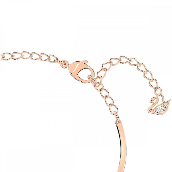 Swarovski Hyperbola Infinity & Heart Rose Gold Plated Bangle Bracelet