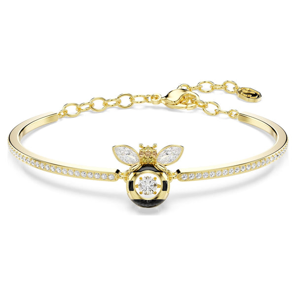 Swarovski Idyllia Gold Tone Bee Bangle Bracelet