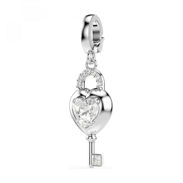 Swarovski Idyllia Heart & Key Charm Pendant