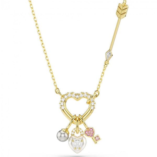 Swarovski Idyllia Heart, Padlock & Key Necklace
