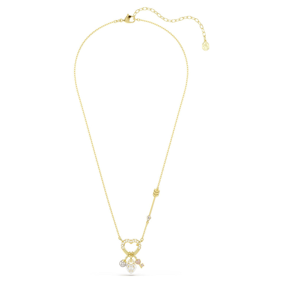 Swarovski Idyllia Heart, Padlock & Key Necklace