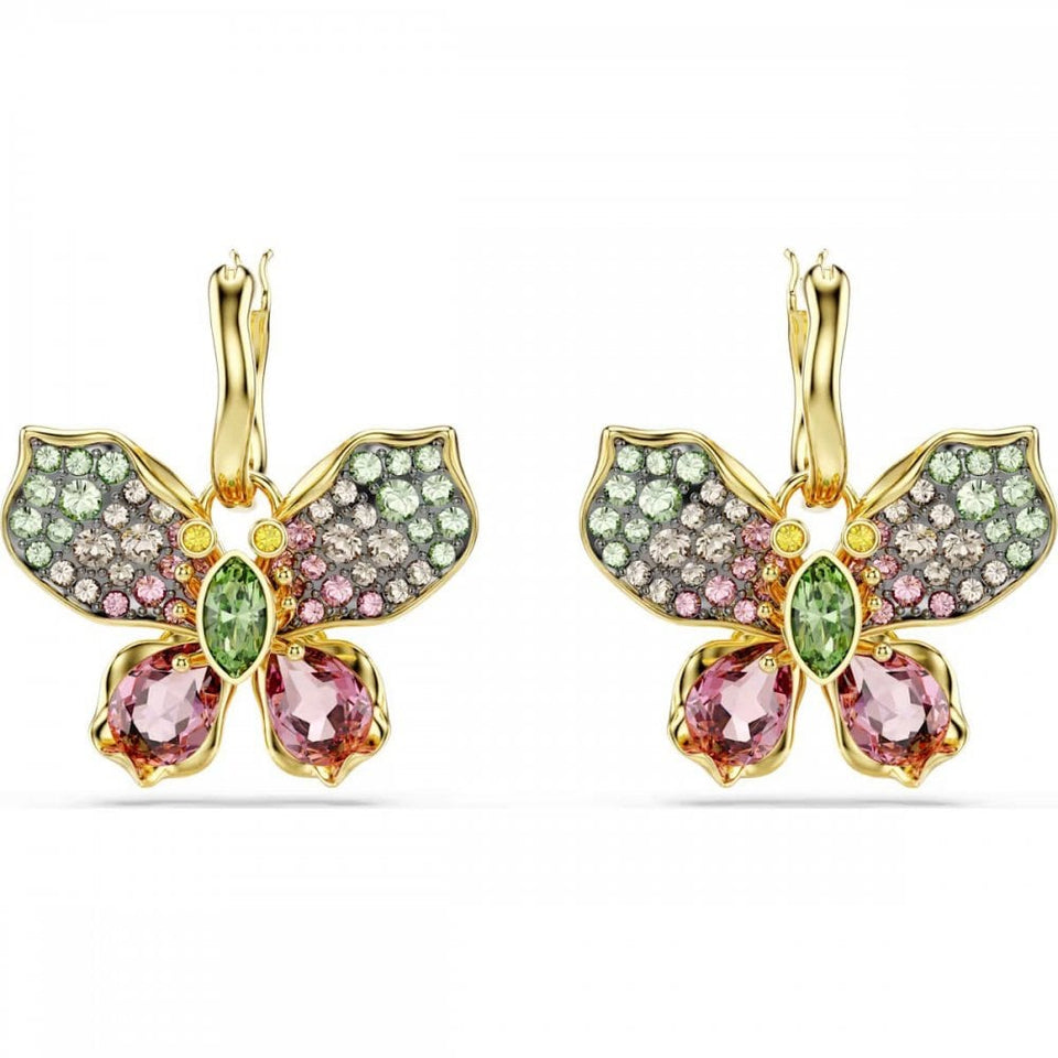 Swarovski Idyllia Mixed Cut Multicoloured Butterfly Earrings