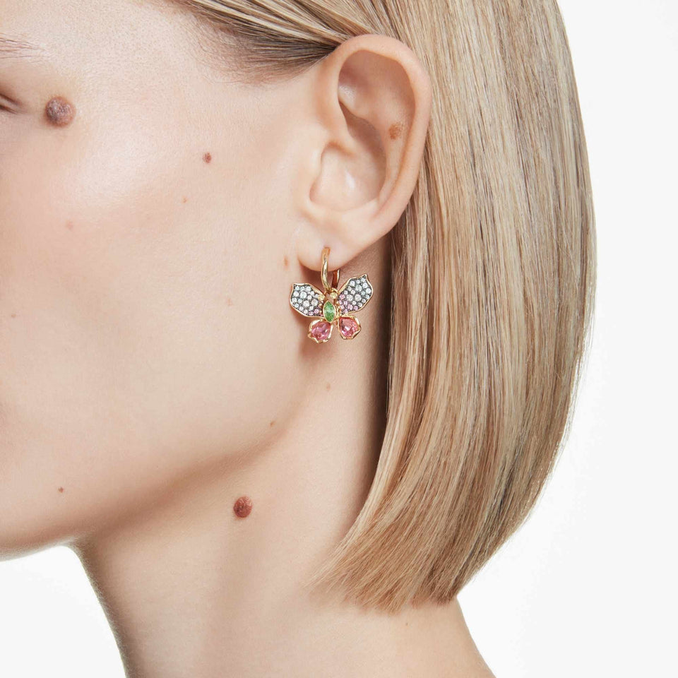 Swarovski Idyllia Mixed Cut Multicoloured Butterfly Earrings