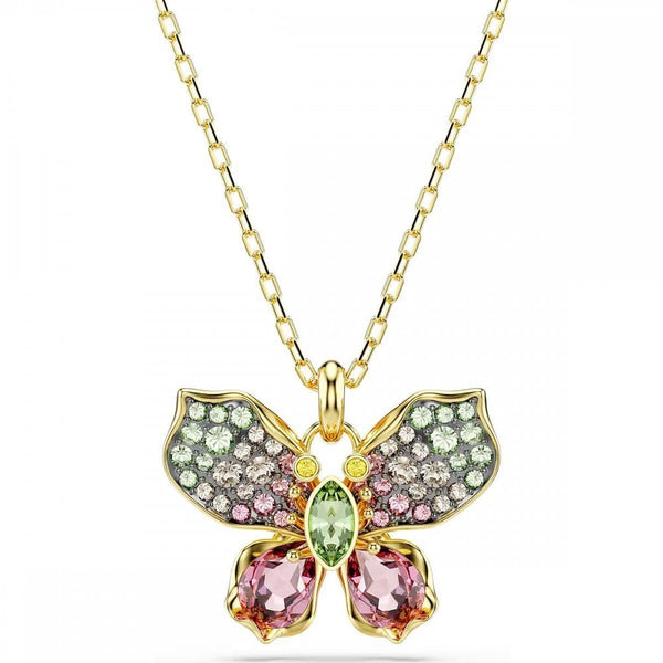 Swarovski Idyllia Mixed Cut Multicoloured Butterfly Necklace