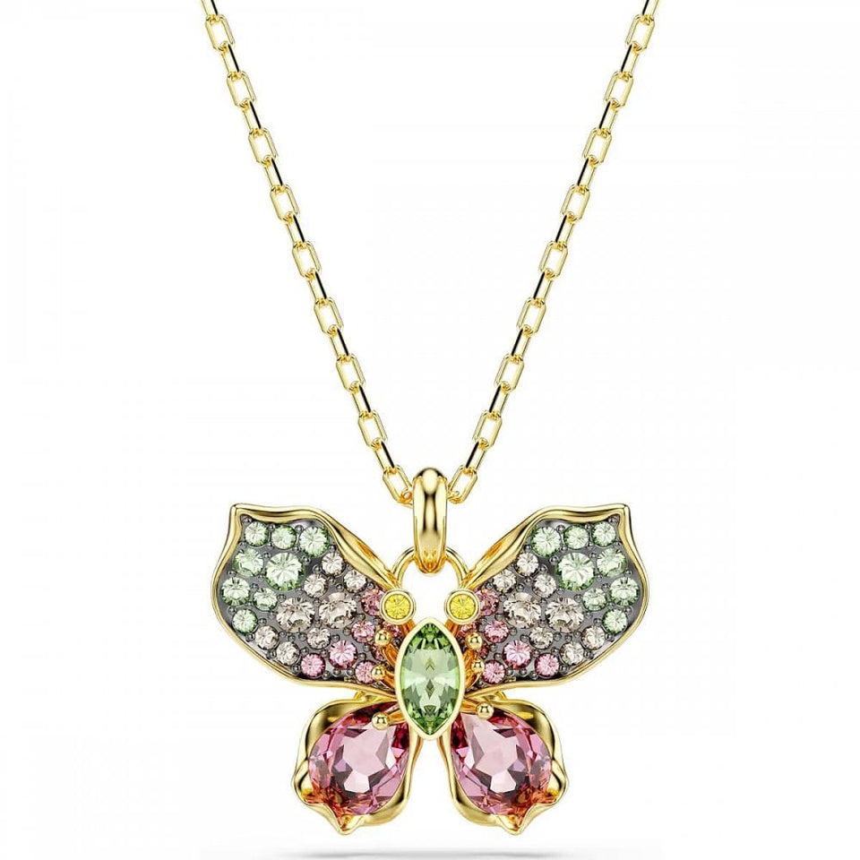 Swarovski Idyllia Mixed Cut Multicoloured Butterfly Necklace