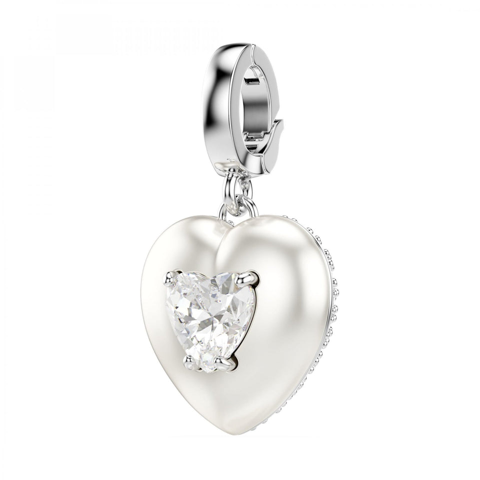 Swarovski Idyllia Pearl Heart Charm Pendant
