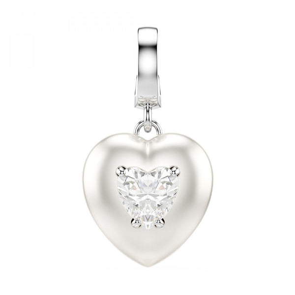 Swarovski Idyllia Pearl Heart Charm Pendant