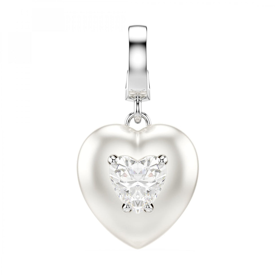 Swarovski Idyllia Pearl Heart Charm Pendant