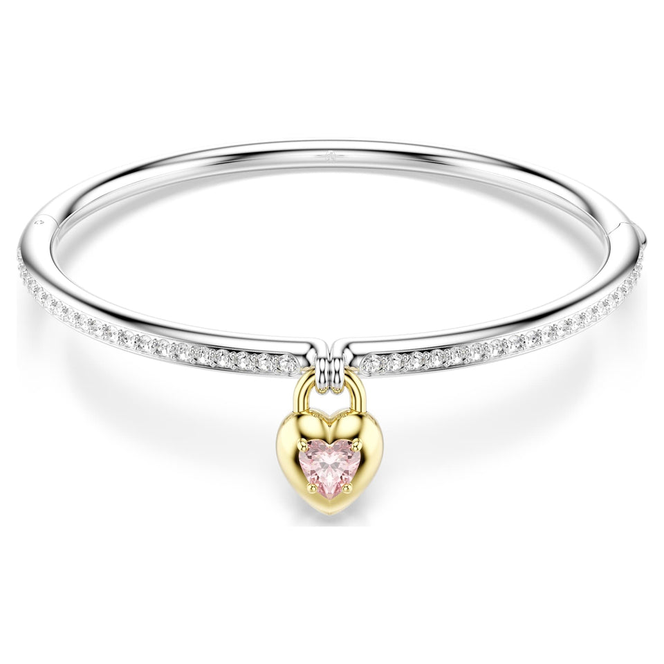 Swarovski Idyllia Pink Stone Heart Bangle