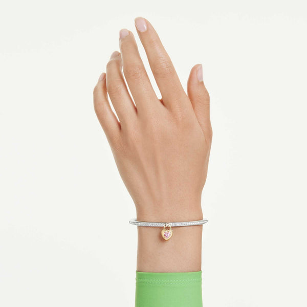 Swarovski Idyllia Pink Stone Heart Bangle