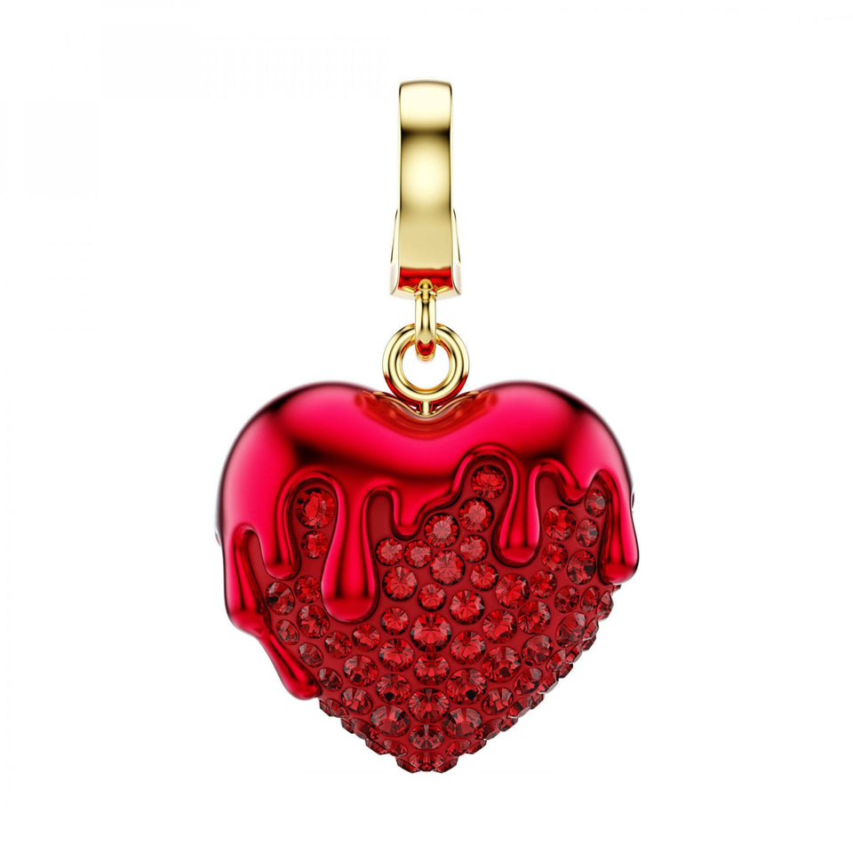 Swarovski Idyllia Red Stone Set Heart Charm Pendant