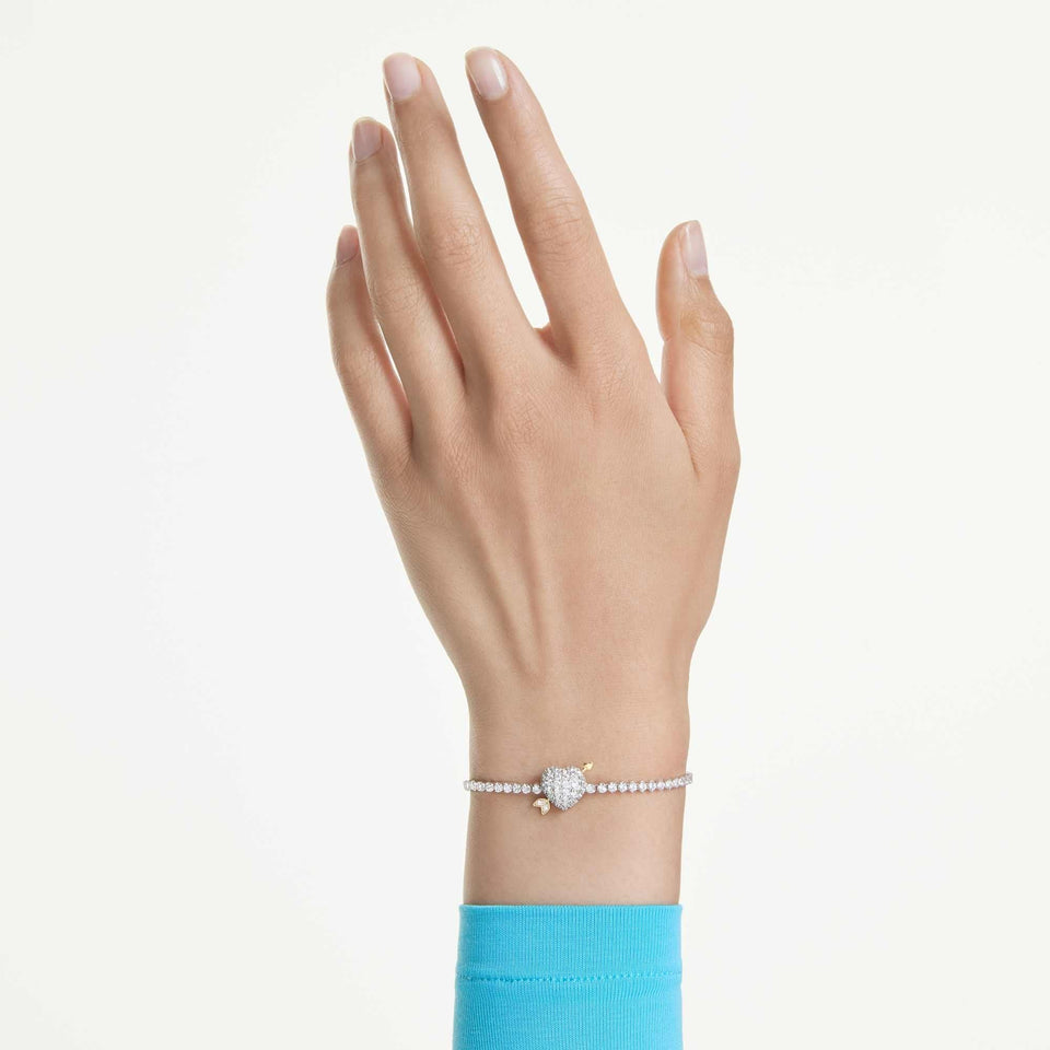 Swarovski Idyllia Stone Set Heart & Arrow Adjustable Bracelet