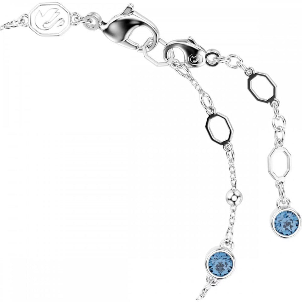 Swarovski Imber Round Cut Blue Stone Station Bracelet