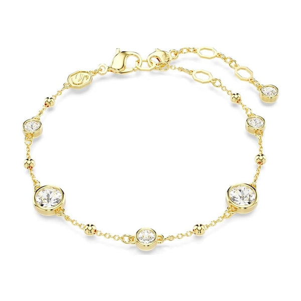 Swarovski Imber Round Cut Gold Plated Stone Set Bracelet