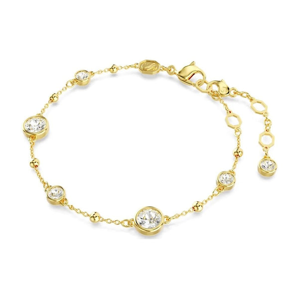 Swarovski Imber Round Cut Gold Plated Stone Set Bracelet