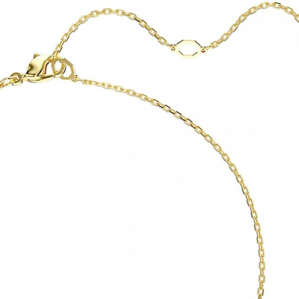 Swarovski Imber Round Cut Gold Plated Stone Set Necklace