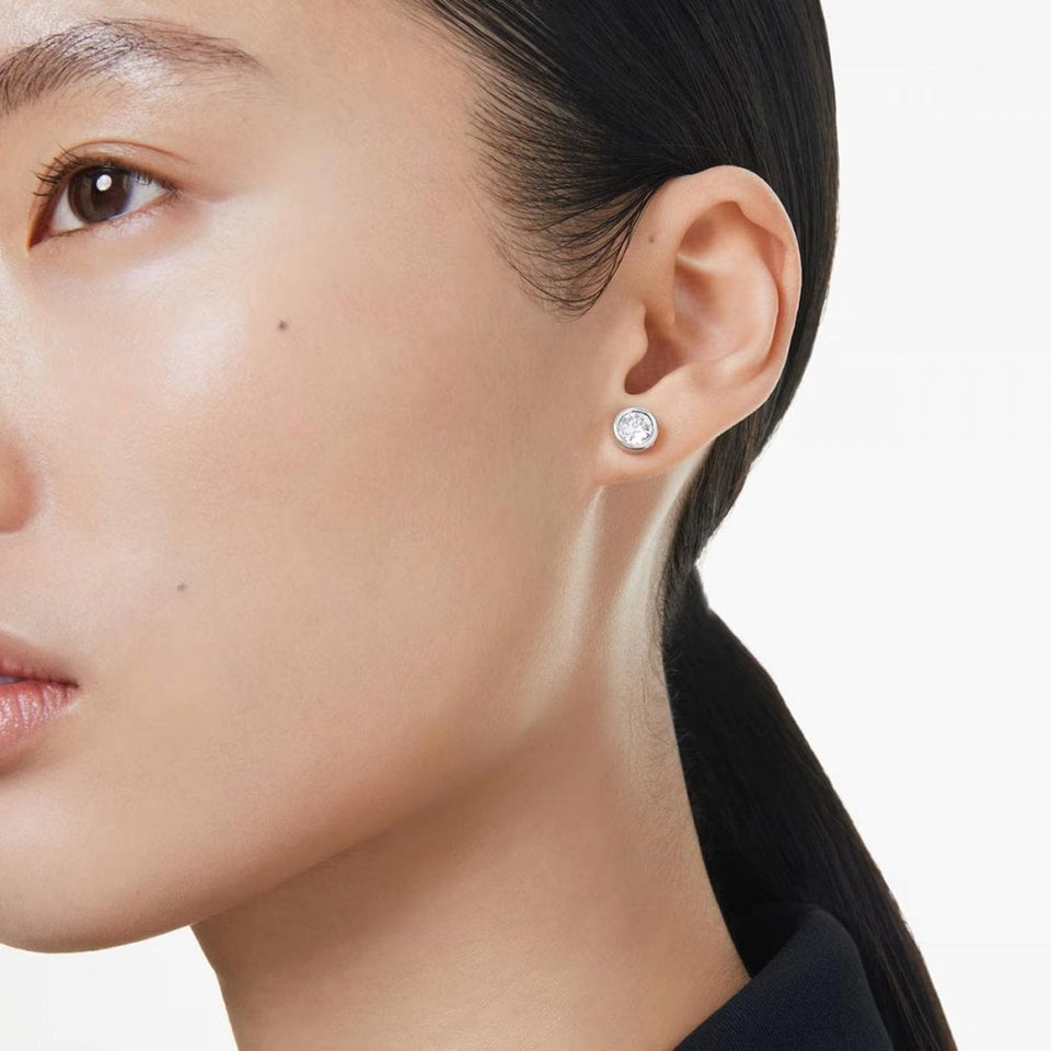 Swarovski Imber Round Cut Stone Set Stud Earrings