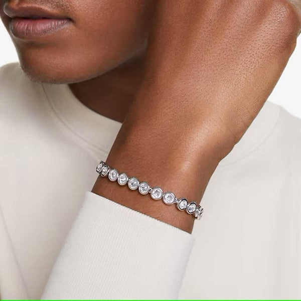 Swarovski Imber Round Cut Stone Set Tennis Bracelet