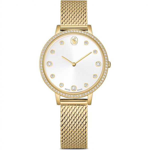 Swarovski Ladies Clarica Gold Tone Watch