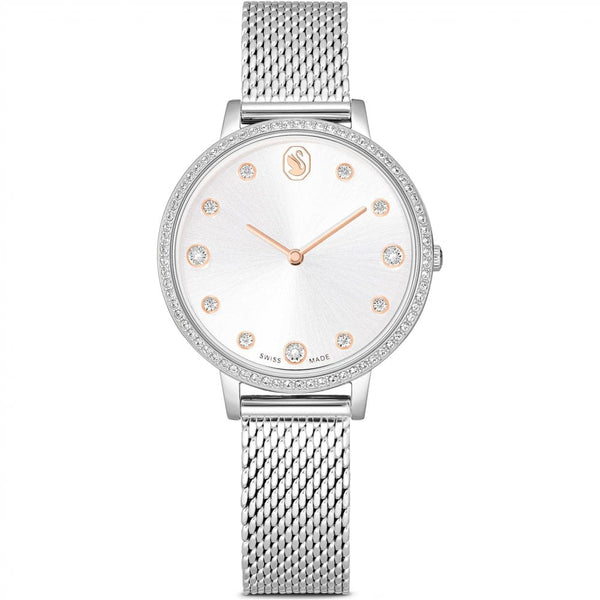 Swarovski Ladies Clarica Silver Tone Watch