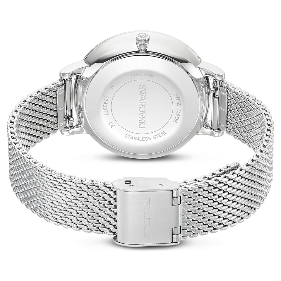 Swarovski Ladies Clarica Silver Tone Watch