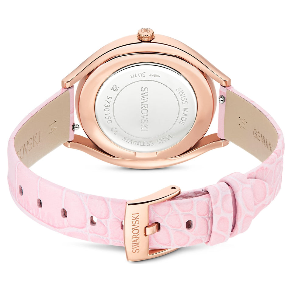 Swarovski Ladies Crystalline Aura Pink Strap Watch