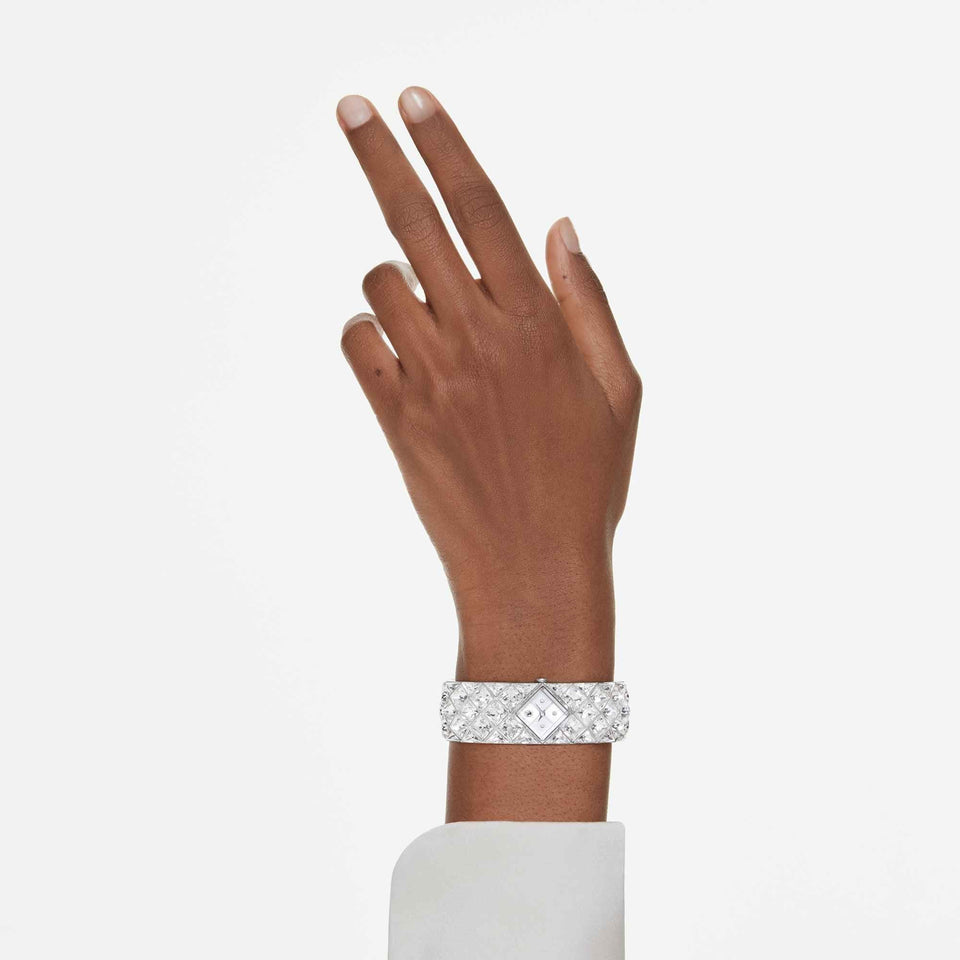 Swarovski Ladies Curiosa Stone Set Bangle Watch