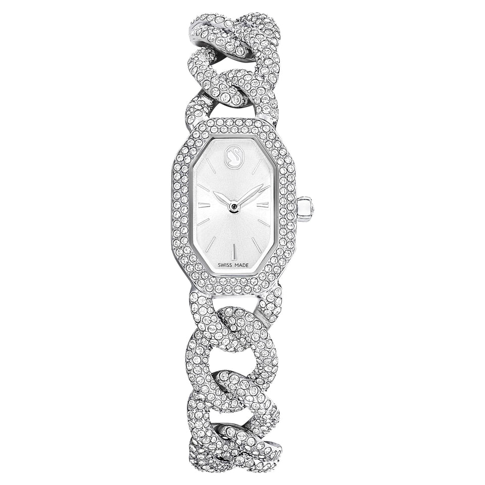 Swarovski Ladies Dexter Silver Tone Chain Watch
