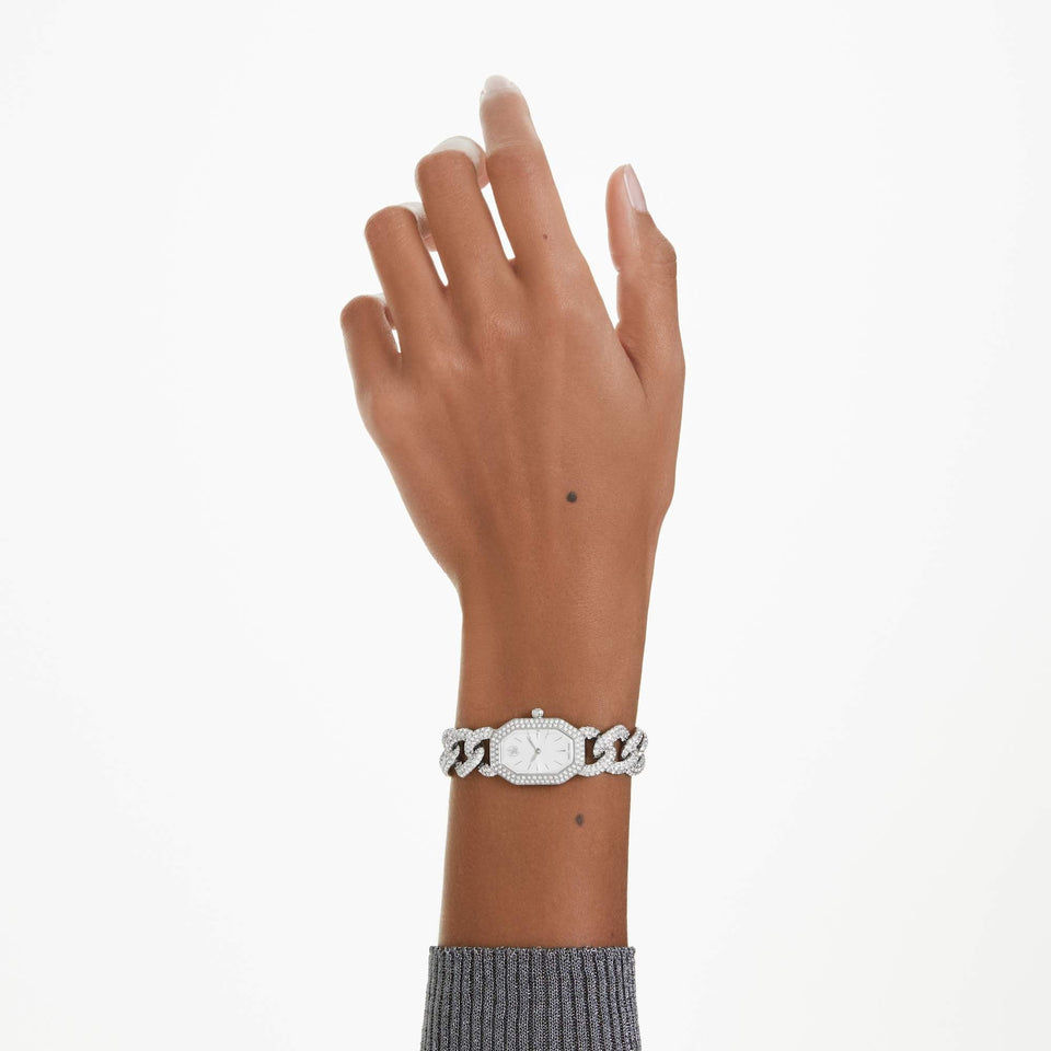 Swarovski Ladies Dexter Silver Tone Chain Watch