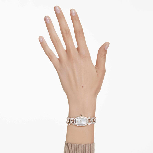 Swarovski Ladies Dextera Champagne Gold Tone Chain Watch