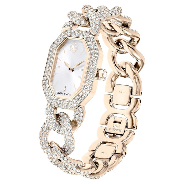 Swarovski Ladies Dextera Champagne Gold Tone Chain Watch