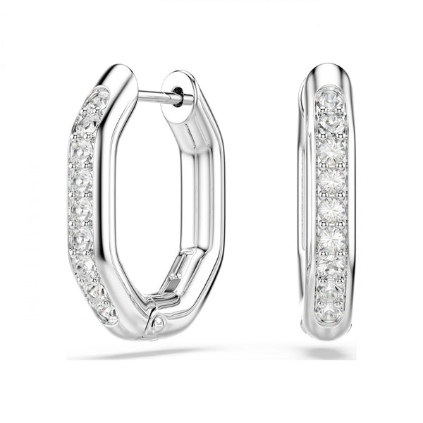 Swarovski Ladies Dextera Octagon Stone Set Hoops