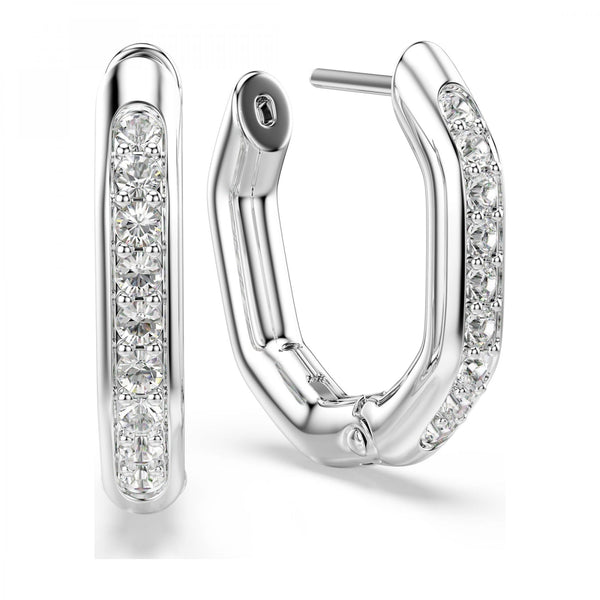 Swarovski Ladies Dextera Octagon Stone Set Hoops