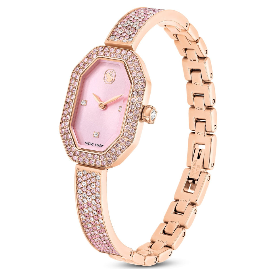 Swarovski Ladies Dextera Pink & Rose Stone Set Watch