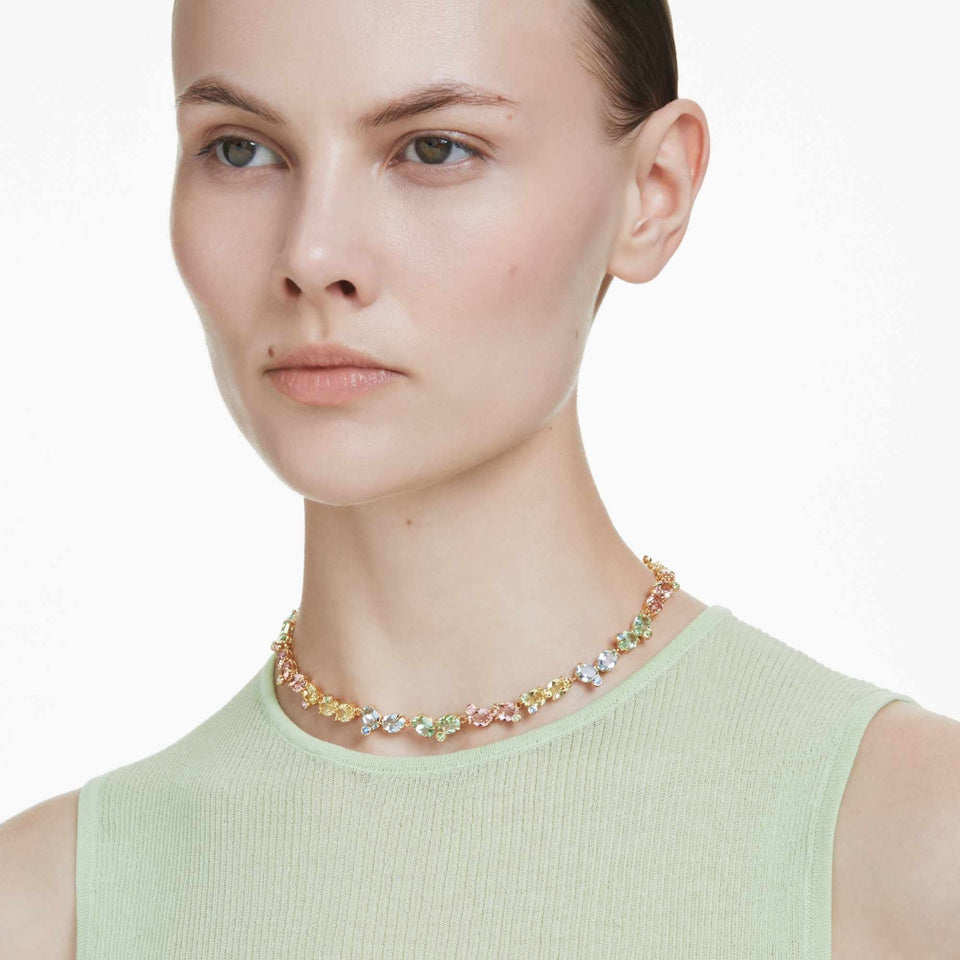 Swarovski Ladies Gema Multicolour Choker Necklace