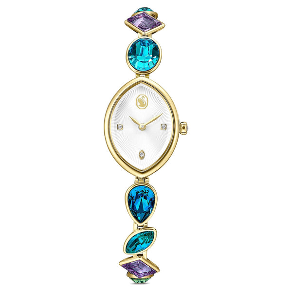 Swarovski Ladies Gema Multicoloured Crystal Bracelet Watch