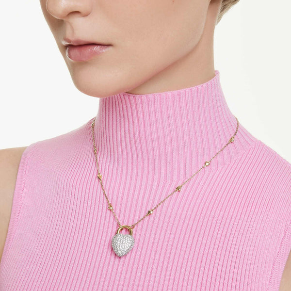 Swarovski Ladies Idyllia Heart Padlock Necklace