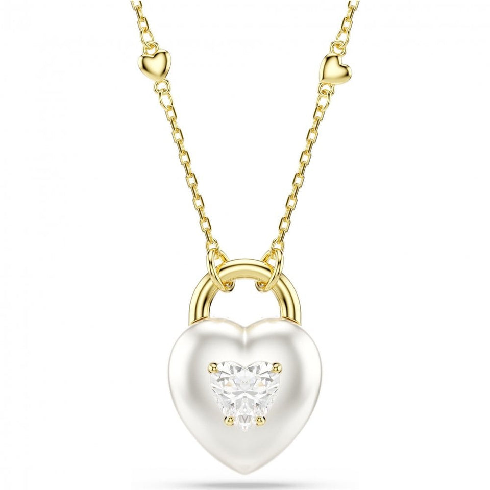Swarovski Ladies Idyllia Heart Padlock Necklace
