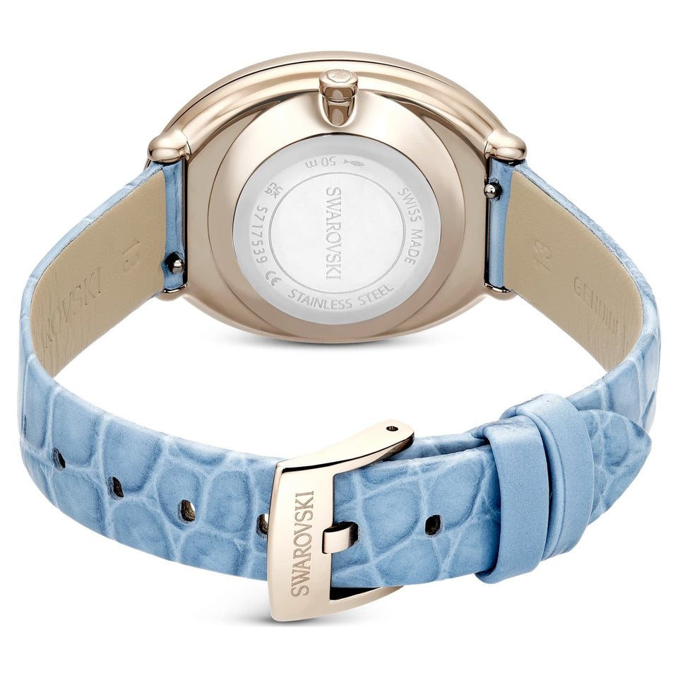Swarovski Ladies Imber Baby Blue Leather Strap Watch
