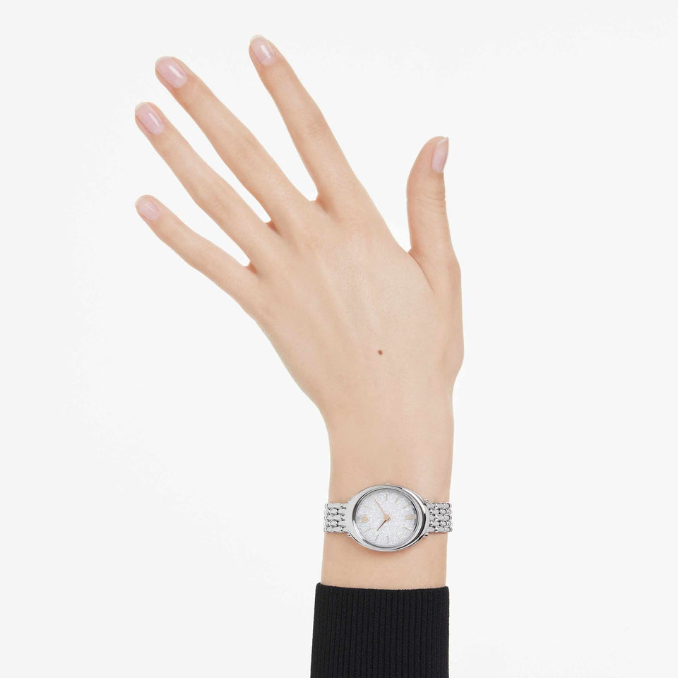 Swarovski Ladies Imber Silver Tone Oval Watch