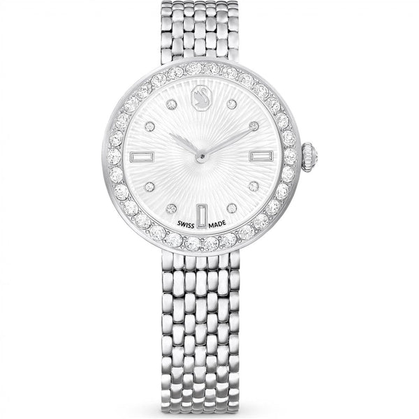 Swarovski Ladies Matrix 7 Link Silver Tone Watch