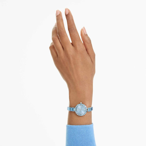 Swarovski Ladies Matrix Blue Bangle Watch