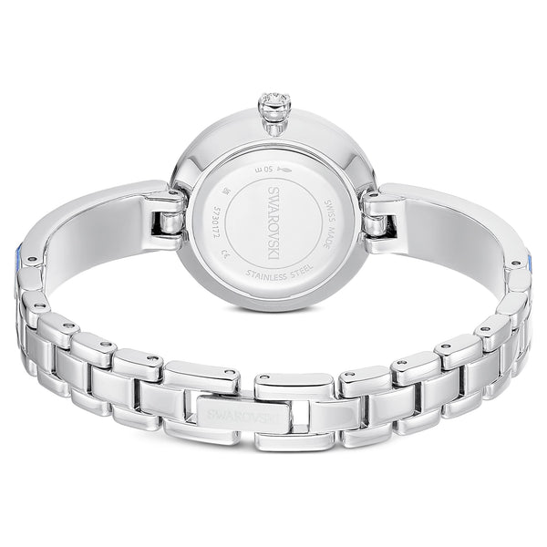 Swarovski Ladies Matrix Blue Bangle Watch