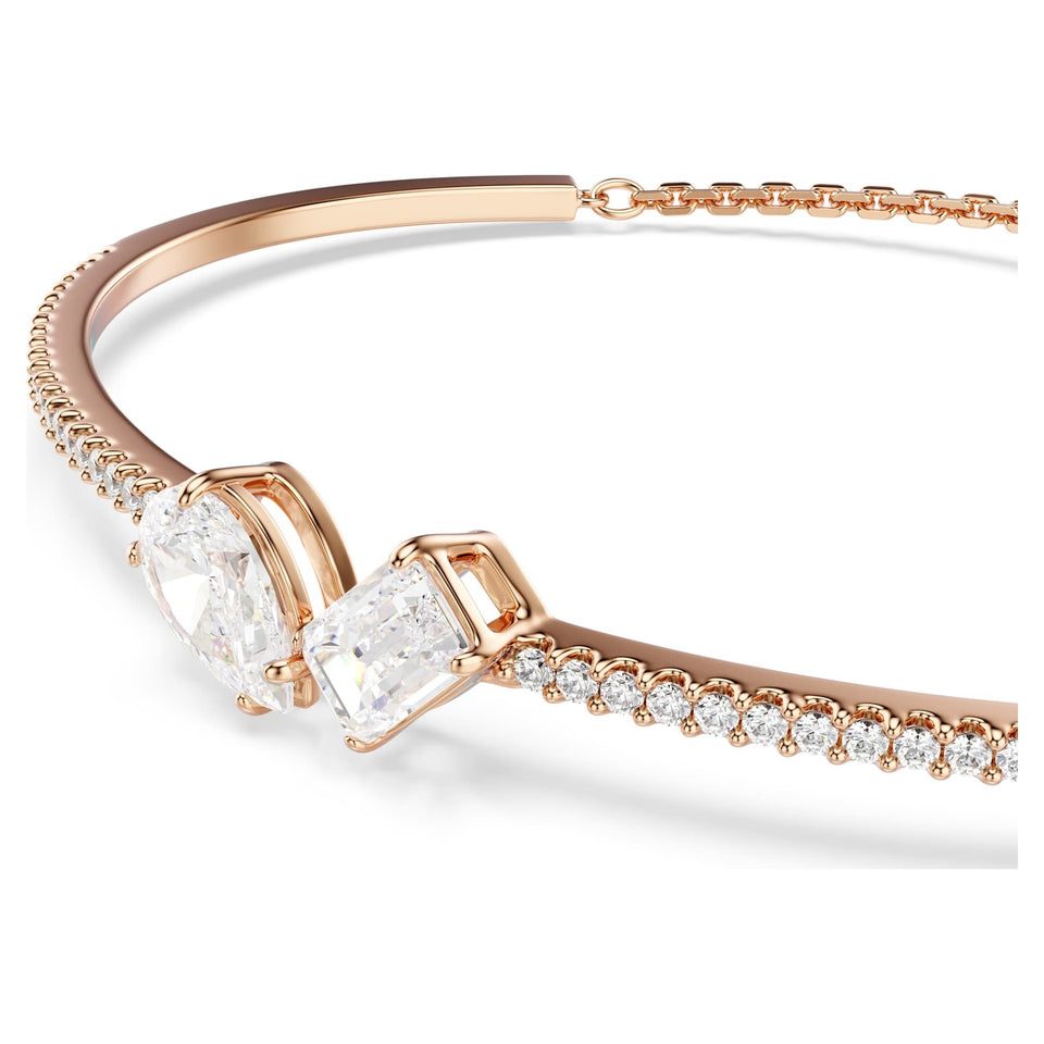 Swarovski Ladies Mesmera Rose Gold Tone Banglet