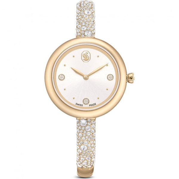 Swarovski Ladies Sublima Gold Tone Bangle Watch