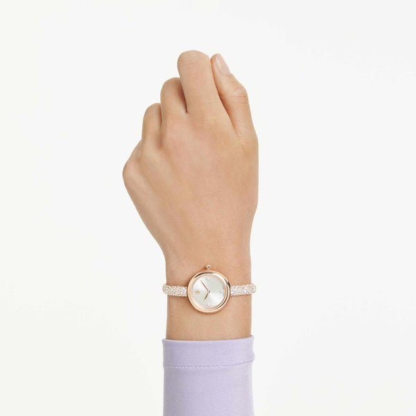 Swarovski Ladies Sublima Gold Tone Bangle Watch